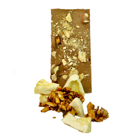 Pineapple cashew chocolate bar