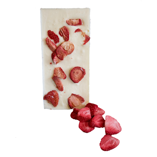 White strawberry chocolate bar