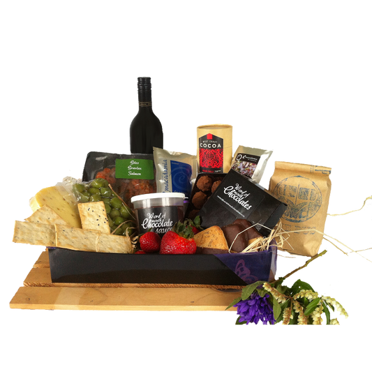 A selection of Giles chocolatier products paired with New Zealand wine an cheese