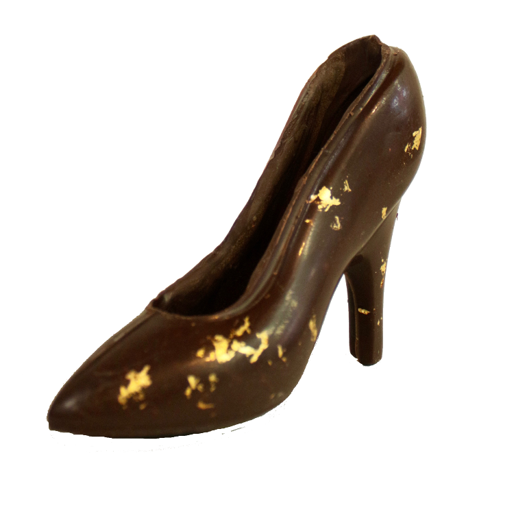 One gold cinderella slipper