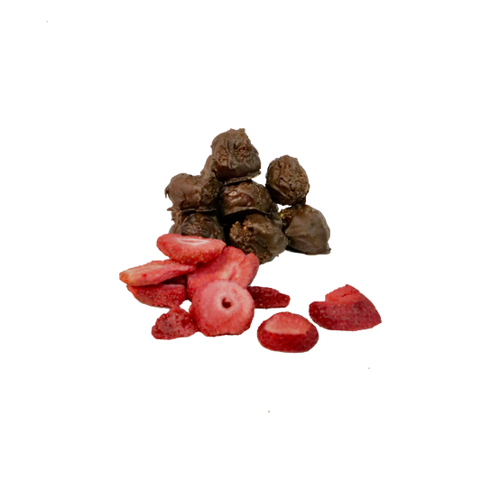 Strawberry Pistachio truffle