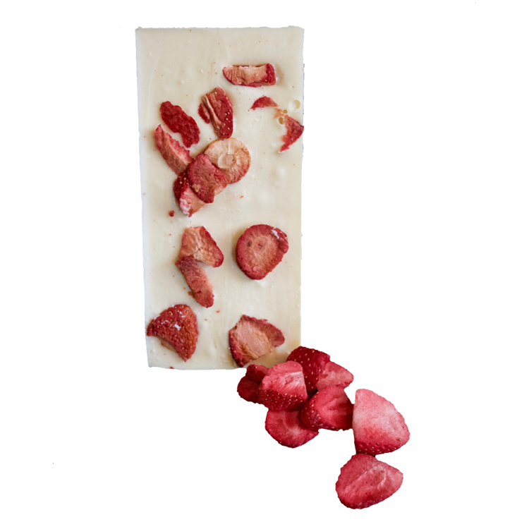 White strawberry chocolate bar