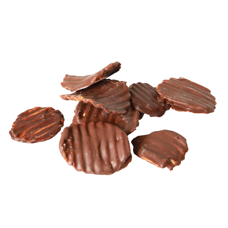 Chocolate potato chips