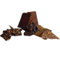 Multiple bars of chocolate in a pile 