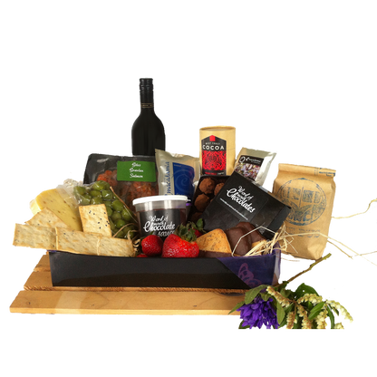 A selection of Giles chocolatier products paired with New  Zealand wine an cheese